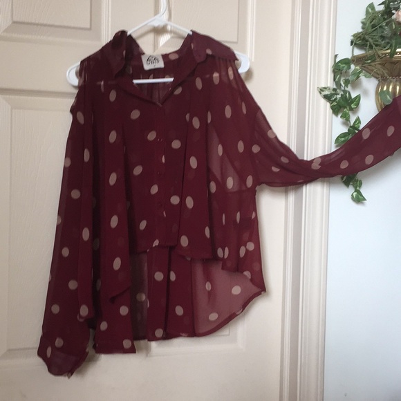 Unif Cold Shoulder "It" Blouse - Picture 3 of 5